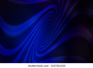 Dark BLUE vector layout with cosmic stars. Shining colored illustration with bright astronomical stars. Smart design for your business advert.