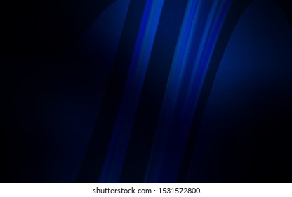 Dark BLUE vector layout with cosmic stars. Shining colored illustration with bright astronomical stars. Pattern for futuristic ad, booklets.