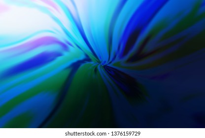 Dark BLUE vector layout with curved lines. Modern gradient abstract illustration with bandy lines. Abstract style for your business design.