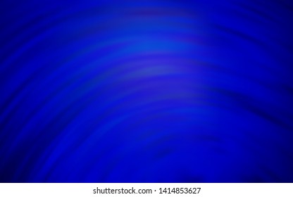 Dark BLUE vector layout with curved lines. Colorful illustration in abstract style with gradient. Abstract design for your web site.