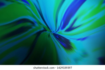 Dark BLUE vector layout with curved lines. Shining colorful illustration in simple style. Pattern for your business design.