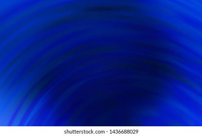 Dark BLUE vector layout with curved lines. Colorful illustration in abstract style with gradient. Abstract style for your business design.