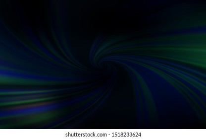 Dark BLUE vector layout with curved lines. Shining colorful illustration in simple style. Colorful wave pattern for your design.