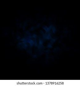 Dark BLUE vector layout with curves. Colorful abstract illustration with gradient curves. Smart design for your promotions.