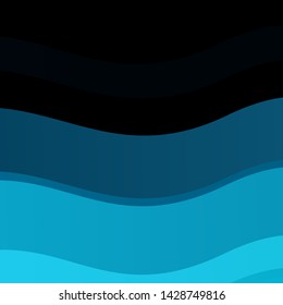 Dark BLUE vector layout with curves. Colorful illustration in circular style with lines. Pattern for commercials, ads.
