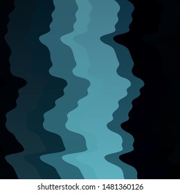 Dark BLUE vector layout with curves. Abstract illustration with gradient bows. Pattern for websites, landing pages.