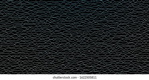 Dark BLUE vector layout with curves. Colorful illustration with curved lines. Pattern for websites, landing pages.