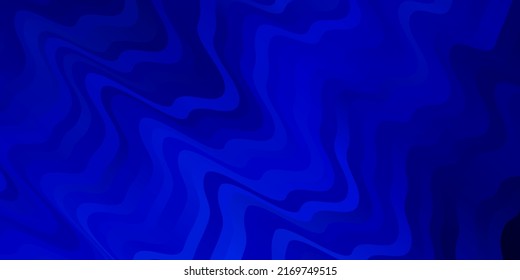 Diseño de vector azul oscuro con curvas. Ilustración de degradado en un estilo sencillo con arcos. Diseño para su promoción comercial.