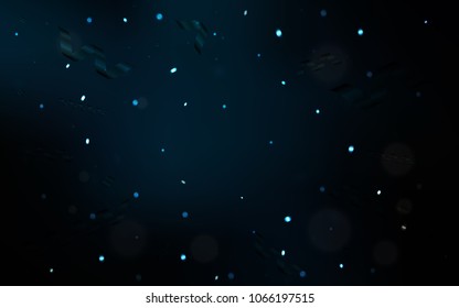 Dark BLUE vector layout with festival confetti. Glitter abstract illustration with colorful confetti, ribbons. Beautiful design for your business advert of anniversary.