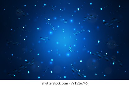 Dark BLUE vector layout with festival confetti. Blurred decorative design in anniversary style with confetti. Beautiful design for your business advert of anniversary.