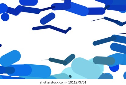 Dark BLUE vector layout with flat lines. Glitter abstract illustration with colored sticks. The pattern can be used for websites.