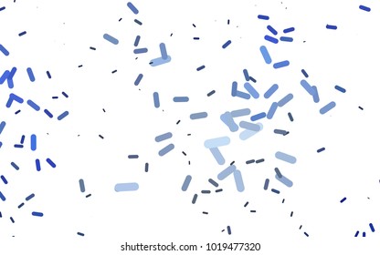 Dark BLUE vector layout with flat lines. Blurred decorative design in simple style with lines. The pattern can be used as ads, poster, banner for medicine.