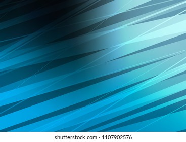 Dark BLUE vector layout with flat lines. Glitter abstract illustration with colored sticks. The pattern can be used for websites.