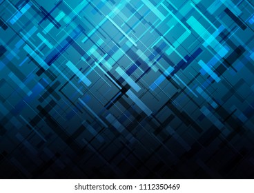 Dark BLUE vector layout with flat lines. Blurred decorative design in simple style with lines. The pattern can be used as ads, poster, banner for commercial.