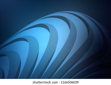 Dark BLUE vector layout with flat lines. Blurred decorative design in simple style with lines. Smart design for your business advert.
