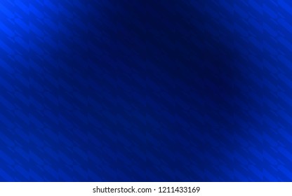 Dark BLUE vector layout with flat lines. Modern geometrical abstract illustration with Lines. Pattern for ad, booklets, leaflets.