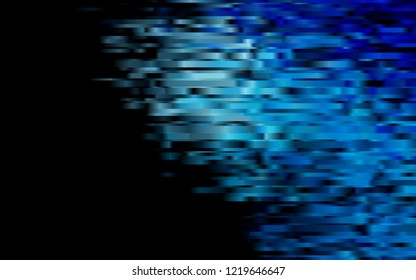 Dark BLUE vector layout with flat lines. Decorative shining illustration with lines on abstract template. The pattern can be used for websites.
