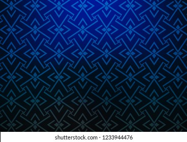 Dark BLUE vector layout with flat lines. Glitter abstract illustration with colored sticks. Pattern for business booklets, leaflets.