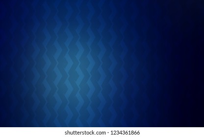 Dark BLUE vector layout with flat lines. Blurred decorative design in simple style with lines. Pattern for your busines websites.