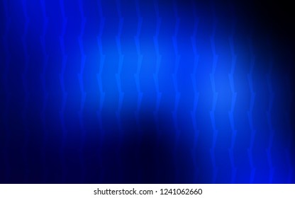 Dark BLUE vector layout with flat lines. Glitter abstract illustration with colored sticks. Pattern for your busines websites.