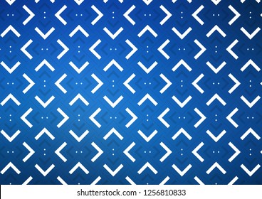 Dark BLUE vector layout with flat lines. Blurred decorative design in simple style with lines. The pattern can be used for busines ad, booklets, leaflets