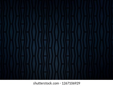 Dark BLUE vector layout with flat lines. Shining colored illustration with narrow lines. The template can be used as a background.