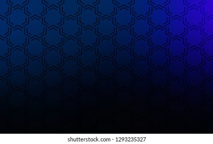 Dark BLUE vector layout with flat lines. Lines on blurred abstract background with gradient. Template for your beautiful backgrounds.