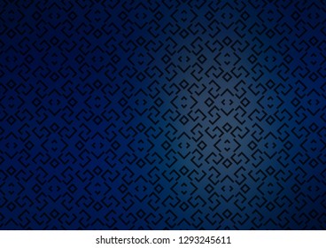 Dark BLUE vector layout with flat lines. Shining colored illustration with narrow lines. Backdrop for TV commercials.