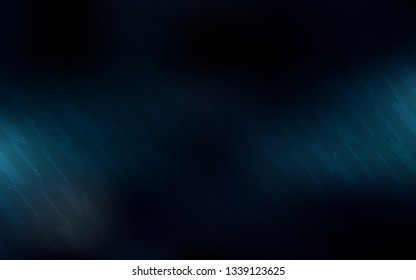 Dark BLUE vector layout with flat lines. Blurred decorative design in simple style with lines. Best design for your ad, poster, banner.