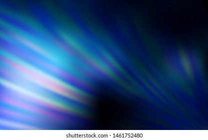 Dark BLUE vector layout with flat lines. Glitter abstract illustration with colorful sticks. Pattern for ads, posters, banners.