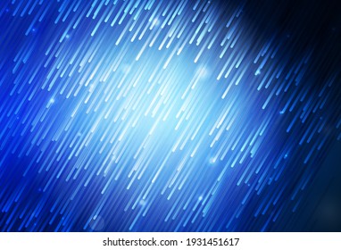 Dark BLUE vector layout with flat lines. Modern geometrical abstract illustration with Lines. Pattern for ads, posters, banners.