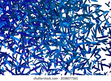 Dark BLUE vector layout with flat lines. Modern geometrical abstract illustration with Lines. Smart design for your business advert.