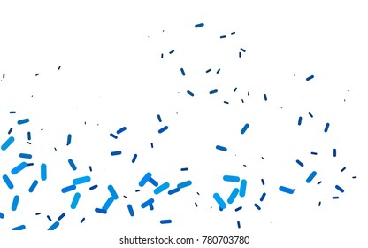 Dark BLUE vector layout with flat lines. Capsules on blurred abstract background with gradient. The pattern can be used for websites.