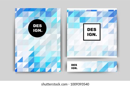 Dark BLUE vector layout for Leaflets. Modern abstract design concept with colorful gradient. Pattern for ads, leaflets, labels of your business.