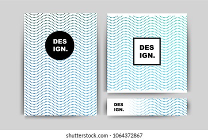 Dark BLUE vector layout for Leaflets. Beautiful colored sample in A4 size. Beautiful design for cover of notepads.