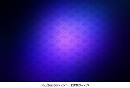 Dark BLUE vector layout with lines, rectangles. Illustration with set of colorful rectangles. Best design for your ad, poster, banner.