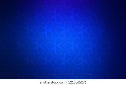 Dark BLUE vector layout with lines, rectangles. Abstract gradient illustration with rectangles. Best design for your ad, poster, banner.