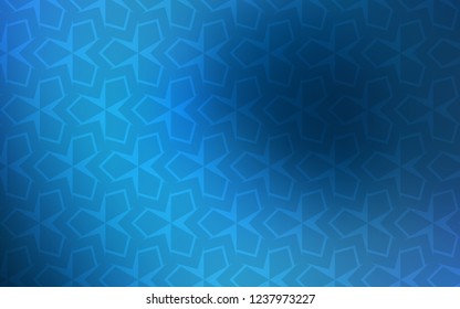 Dark BLUE vector layout with lines, rectangles. Glitter abstract illustration with rectangular shapes. Modern template for your landing page.