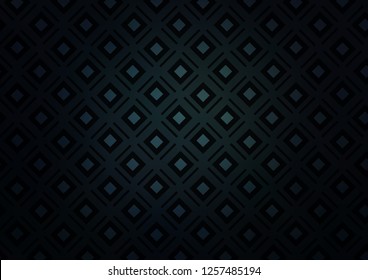 Dark BLUE vector layout with lines, rectangle. Colorful illustration with lines, cubes on abstract template. Smart design for your business advert.