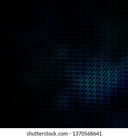 Dark BLUE vector layout with lines. Repeated lines on abstract background with gradient. Pattern for booklets, leaflets.