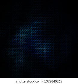 Dark BLUE vector layout with lines. Geometric abstract illustration with blurred lines. Template for your UI design.