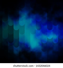 Dark BLUE vector layout with lines. Modern abstract illustration with colorful lines. Template for your UI design.