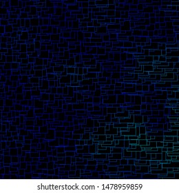 Dark BLUE vector layout with lines, rectangles. Illustration with a set of gradient rectangles. Design for your business promotion.