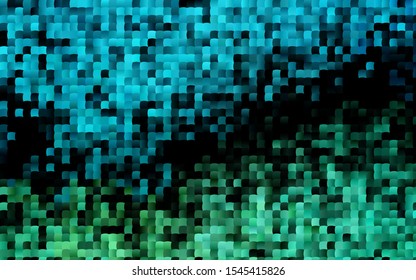 Dark BLUE vector layout with lines, rectangles. Beautiful illustration with rectangles and squares. The template can be used as a background.