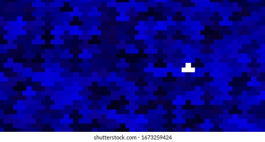 Diseño vectorial AZUL oscuro con líneas, rectángulos. Ilustración con un conjunto de rectángulos de degradado. Plantilla para teléfonos móviles.