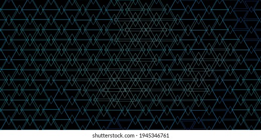 Diseño de vector azul oscuro con líneas, triángulos. Hermosa ilustración con triángulos de estilo natural. Diseñar para tus promociones.
