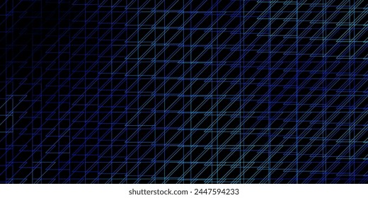 Dark BLUE vector layout with lines. Gradient abstract design in simple style with sharp lines. Pattern for ads, commercials.