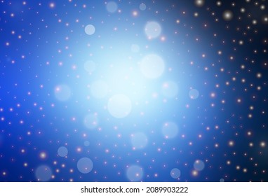 Dark BLUE vector layout in New Year style. A Smart Illustration with gradient Christmas elements. Smart design for promotion of university.