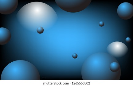 Dark Blue vector layout with shape, circle. Abstract gradient illustration with circle. The template can be used as a background. - Vector Eps 10