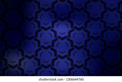 Dark BLUE vector layout with wry lines. Geometric illustration in abstract style with gradient.  Brand new design for your ads, poster, banner.